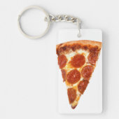SlipperyJoe's klassieke pepperoni pizza gesmolten Sleutelhanger (Voorkant)