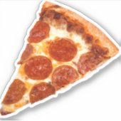 SlipperyJoe's klassieke pepperoni pizza gesmolten Sticker (Voorkant)