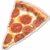 SlipperyJoe's klassieke pepperoni pizza gesmolten Sticker (Voorkant)
