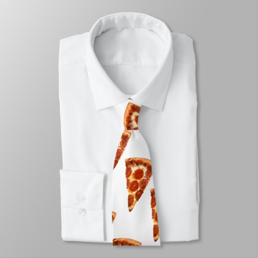 SlipperyJoe's klassieke pepperoni pizza gesmolten Stropdas (Gebonden)