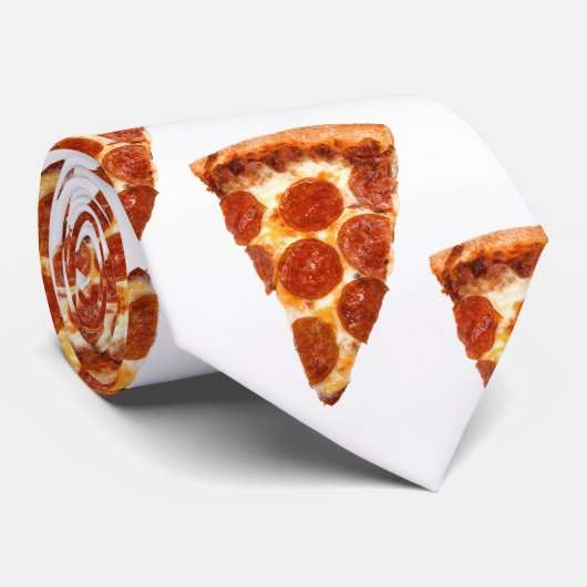 SlipperyJoe's klassieke pepperoni pizza gesmolten Stropdas (Opgerold)