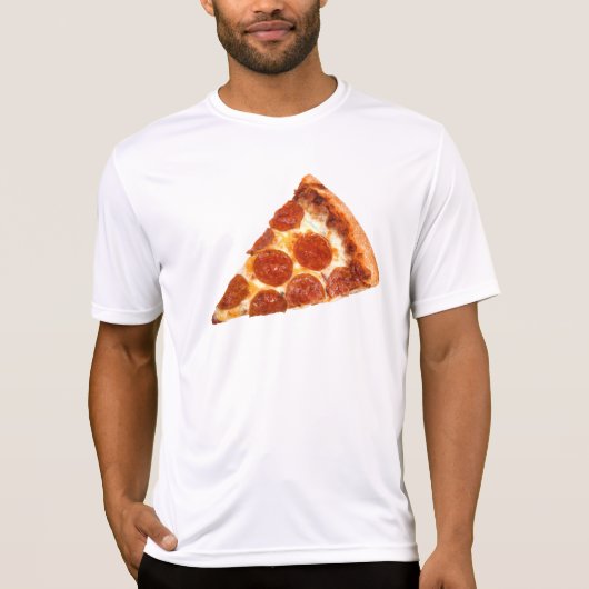 SlipperyJoe's klassieke pepperoni pizza gesmolten T-shirt (Voorkant)