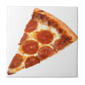 SlipperyJoe's klassieke pepperoni pizza gesmolten Tegeltje (Voorkant)