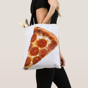 SlipperyJoe's klassieke pepperoni pizza gesmolten Tote Bag