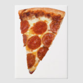 SlipperyJoe's klassieke pepperoni pizza gesmolten Vellum Uitnodigingen (Voorkant)