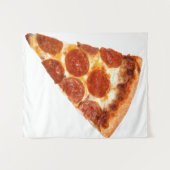 SlipperyJoe's klassieke pepperoni pizza gesmolten Wandkleed (Voorkant (horizontaal))
