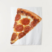 SlipperyJoe's klassieke pepperoni pizza gesmolten Wandkleed (Voorkant)
