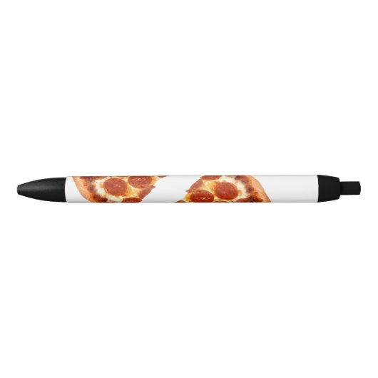 SlipperyJoe's klassieke pepperoni pizza gesmolten Zwarte Inkt Pen (Voorkant)