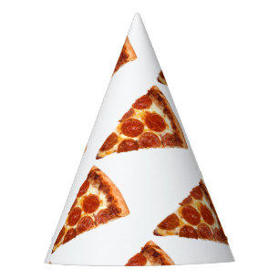 SlipperyJoe's klassieke pepperoni pizzapunt gesmol Feesthoedjes