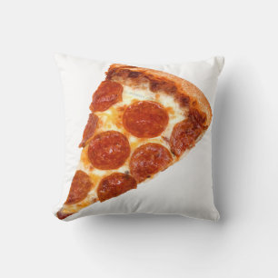 SlipperyJoe's klassieke pepperoni pizzapunt gesmol Kussen