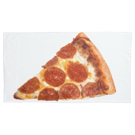 SlipperyJoe's klassieke pepperoni pizzapunt gesmol Kussensloop (Voorkant)