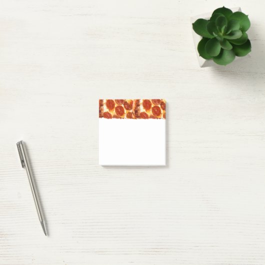 SlipperyJoe's klassieke pepperoni pizzapunt gesmol Post-it® Notes (Kantoor)
