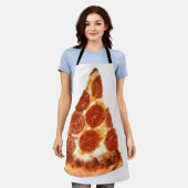 SlipperyJoe's klassieke pepperoni pizzapunt gesmol Schort (Gedragen)