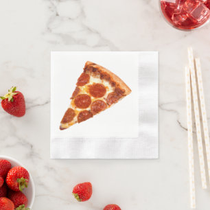 SlipperyJoe's klassieke pepperoni pizzapunt gesmol Servet