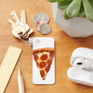 SlipperyJoe's klassieke pepperoni pizzapunt gesmol Sleutelhanger