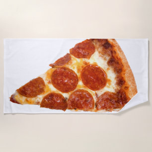 SlipperyJoe's klassieke pepperoni pizzapunt gesmol Strandlaken