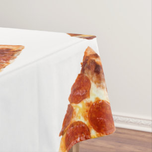 SlipperyJoe's klassieke pepperoni pizzapunt gesmol Tafelkleed