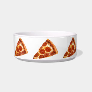 SlipperyJoe's klassieke pepperoni pizzapunt gesmol Voerbakje
