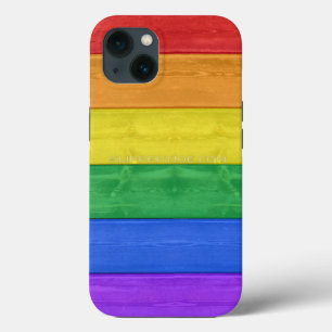 SlipperyJoe's klassieke regenboog tactiele handgem Case-Mate iPhone Case