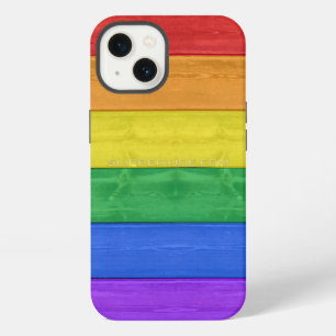 SlipperyJoe's klassieke regenboog tactiele handgem iPhone 13 Hoesje