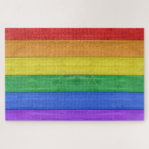 SlipperyJoe's klassieke regenboog tactiele handgem Legpuzzel