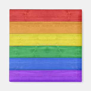 SlipperyJoe's klassieke regenboog tactiele handgem Magneet