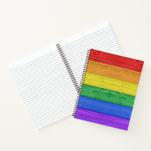 SlipperyJoe's klassieke regenboog tactiele handgem Notitieboek