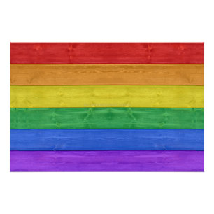 SlipperyJoe's klassieke regenboog tactiele handgem Perfect Poster