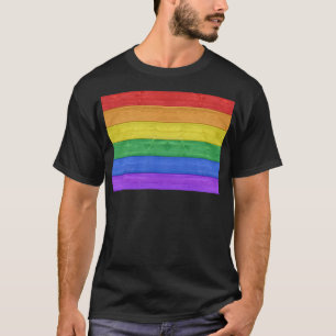 SlipperyJoe's klassieke regenboog tactiele handgem T-shirt