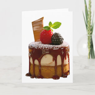 SlipperyJoe's kleine elegante cilindrische dessert Kaart