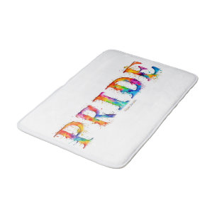 SlipperyJoe's kleurrijke creatieve Pride-thema tek Badmat