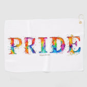 SlipperyJoe's kleurrijke creatieve Pride-thema tek Golfhanddoek (Horizontaal)