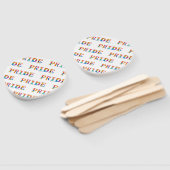 SlipperyJoe's kleurrijke creatieve Pride-thema tek Handwaaier (Niet-gemonteerd)
