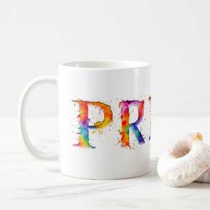 SlipperyJoe's kleurrijke creatieve Pride-thema tek Koffiemok