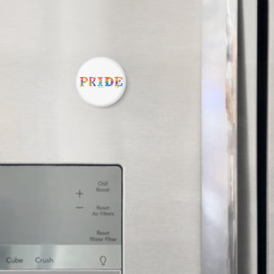 SlipperyJoe's kleurrijke creatieve Pride-thema tek Magneet
