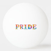 SlipperyJoe's kleurrijke creatieve Pride-thema tek Pingpongbal (Achterkant)