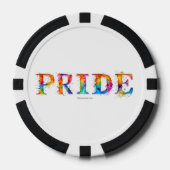 SlipperyJoe's kleurrijke creatieve Pride-thema tek Poker Chips (Voorkant)