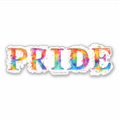 SlipperyJoe's kleurrijke creatieve Pride-thema tek Sticker (Voorkant)