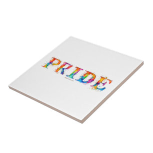 SlipperyJoe's kleurrijke creatieve Pride-thema tek Tegeltje
