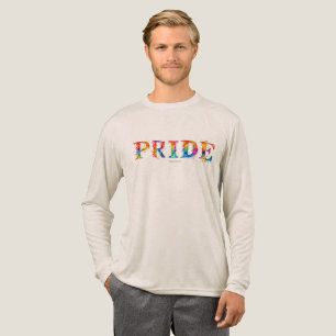 SlipperyJoe's kleurrijke creatieve Pride-thema tek Tri-Blend Shirt