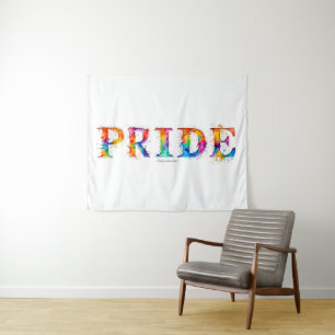 SlipperyJoe's kleurrijke creatieve Pride-thema tek Wandkleed