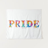 SlipperyJoe's kleurrijke creatieve Pride-thema tek Wandkleed (Voorkant (horizontaal))