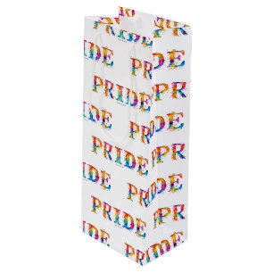SlipperyJoe's kleurrijke creatieve Pride-thema tek Wijn Cadeautas