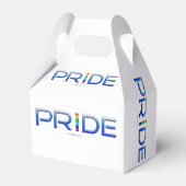 SlipperyJoe's kleurrijke Pride woord vet metallic  Bedankdoosjes (Achterkant)