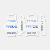 SlipperyJoe's kleurrijke Pride woord vet metallic  Bedankdoosjes (Uitgevouwen)