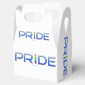 SlipperyJoe's kleurrijke Pride woord vet metallic  Bedankdoosjes (Geopend)