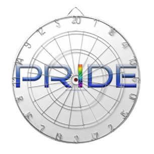 SlipperyJoe's kleurrijke Pride woord vet metallic  Dartbord