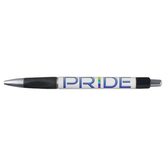SlipperyJoe's kleurrijke Pride woord vet metallic  Pen (Voorkant)
