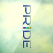 SlipperyJoe's kleurrijke Pride woord vet metallic Raamsticker (Vel 3)