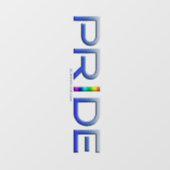 SlipperyJoe's kleurrijke Pride woord vet metallic Raamsticker (Vel)